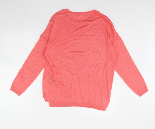 M&S Womens Pink Pullover Jumper Size L