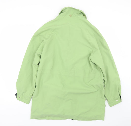 Compliments outwear Womens Green Rain Coat Coat Size 14