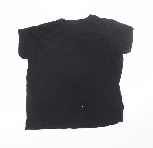 Boohoo Womens Black Basic T-Shirt Size S