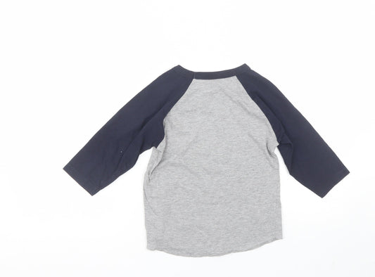 USA inc Boys Grey Basic T-Shirt Size 6-7 Years - NYC