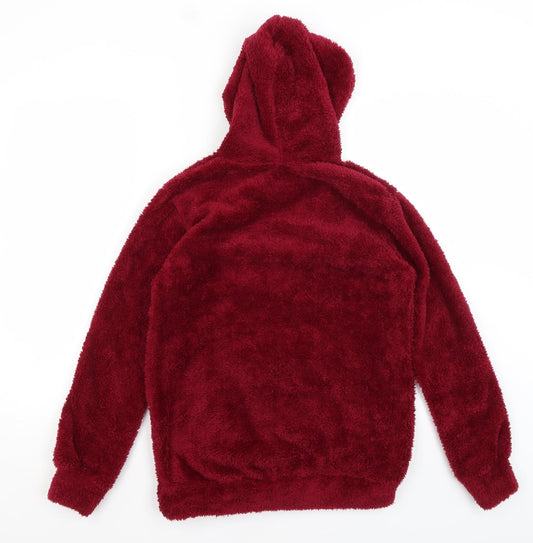 Disentis Girls Red Pullover Hoodie Size L