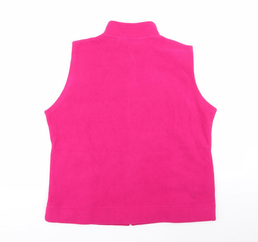 EWM Womens Pink Full Zip Jumper Size L