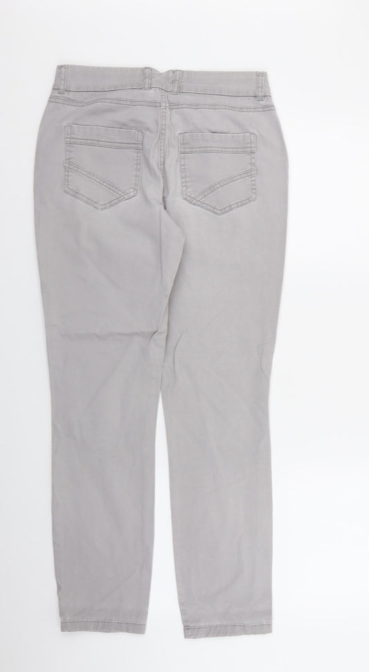 RED HEARING Womens Grey Trousers Size 8 L28 in