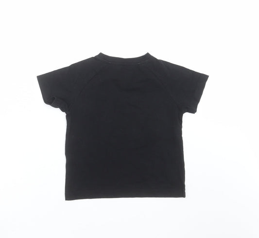 Matalan Boys Black Basic T-Shirt Size 5 Years - gaming