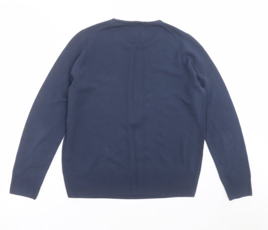 Marks and Spencer Womens Blue Knit Pullover Jumper Size 14