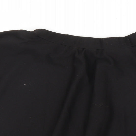 Preworn Womens Black A-Line Skirt Size L