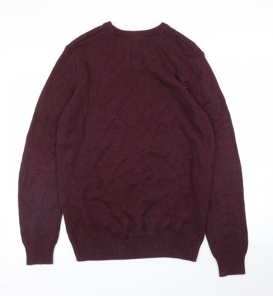 Debenhams Mens Purple Pullover Jumper Size M