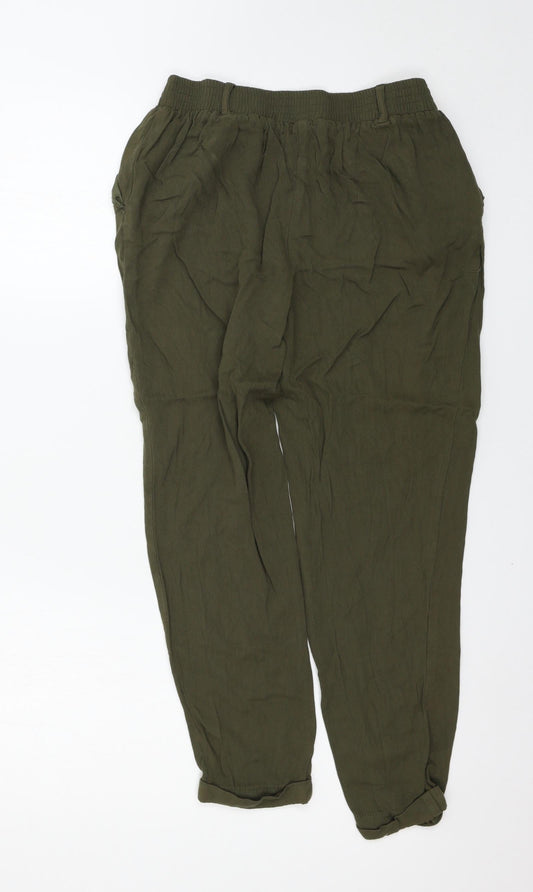New Look Womens Green Trousers Size 10 L24 in