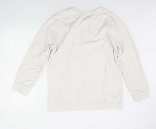 Topshop Womens Beige Houndstooth Pullover Jumper Size 12