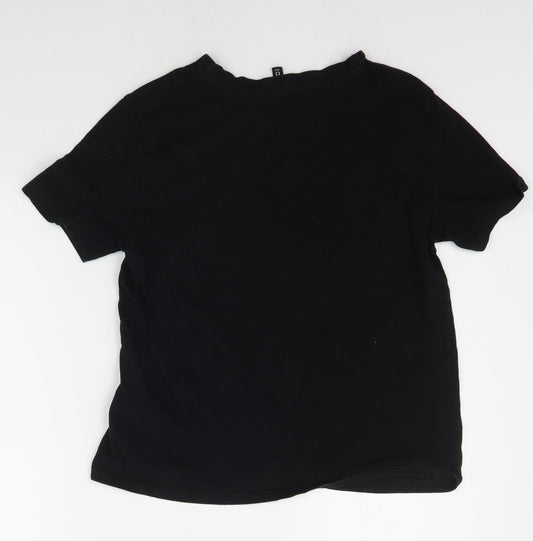 Divided Womens Black Basic T-Shirt Size S