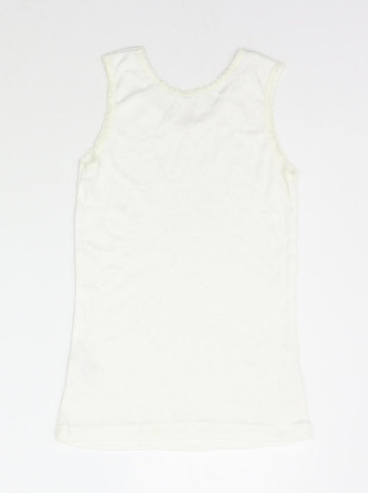 George Girls Silver Basic Tank Size 8-9 Years