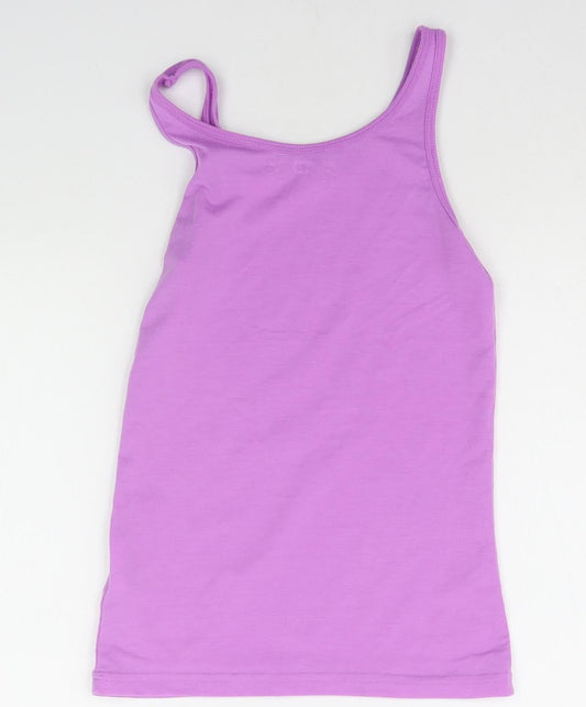 Young Dimension Girls Purple Basic Tank Size 9-10 Years