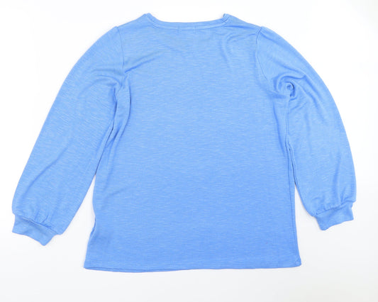Papaya Womens Blue Pullover Jumper Size 16
