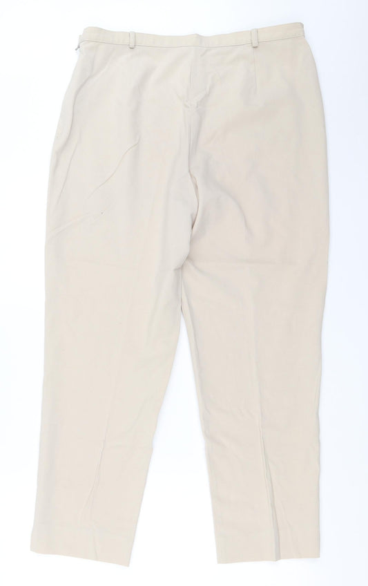 Berkertex Womens Beige Trousers Size 16 L27 in