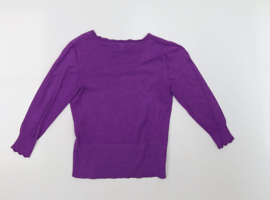 Linea Womens Purple Pullover Sweatshirt Size S