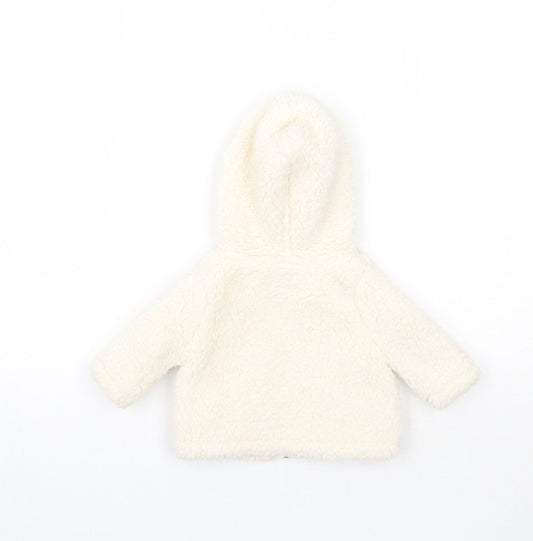 Nula Bug Girls Ivory Jacket Coat Size 0-3 Months