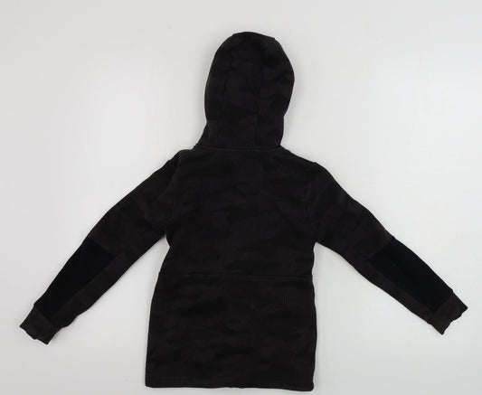 George Boys Brown Full Zip Hoodie Size 6-7 Years