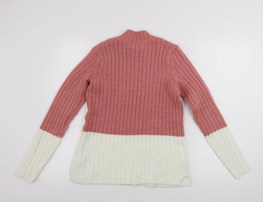 BPC Womens Pink Pullover Jumper Size M