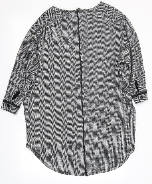Apricot Womens Grey Pullover Jumper Size M