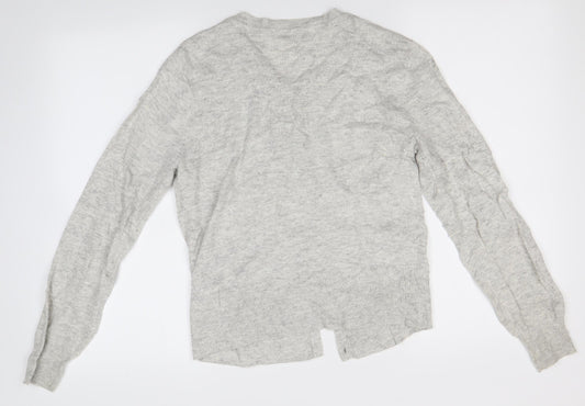 Oasis Womens Grey Cardigan Jumper Size M
