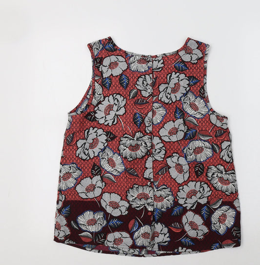 New Look Womens Multicoloured Floral Basic Tank Size 10