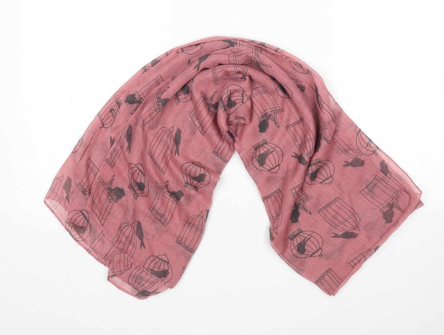 Preworn Womens Pink Animal Print Shawl/Wrap