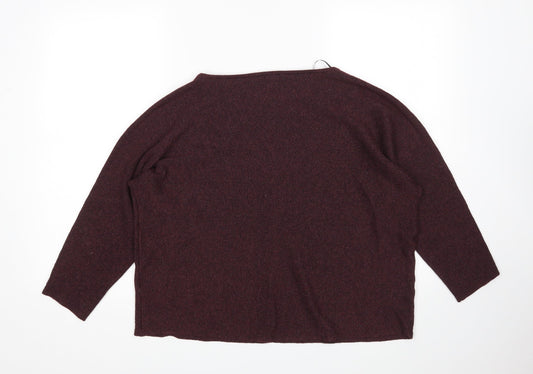 H&M Womens Purple Pullover Jumper Size L