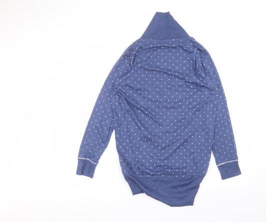 la marquise Womens Blue Polka Dot Cardigan Jumper Size S
