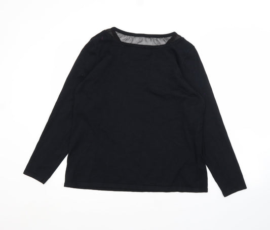 J.A.C. Womens Black Basic T-Shirt Size XL