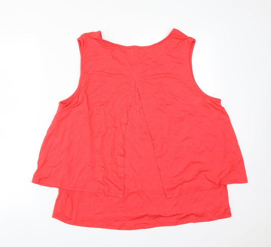 INTUITION Womens Pink Basic T-Shirt Size 22