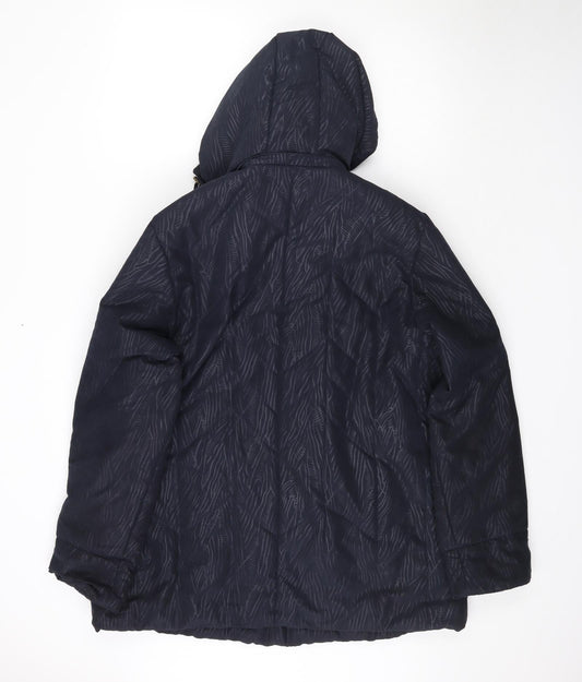 River Oak Womens Blue Jacket Size L