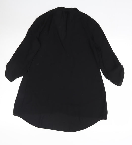 Paraphrase Womens Black Basic Blouse Size S