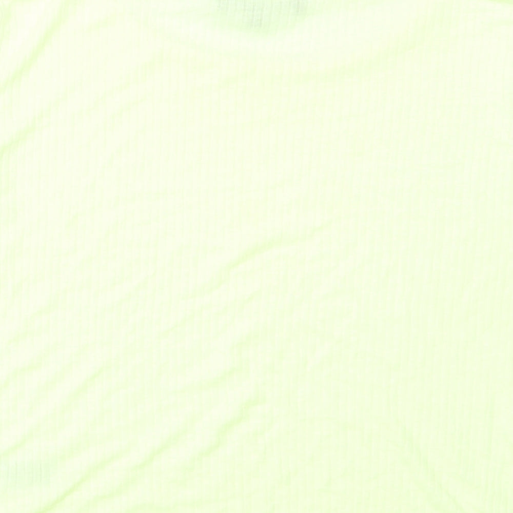 New Look Womens Green Cropped T-Shirt Size 14