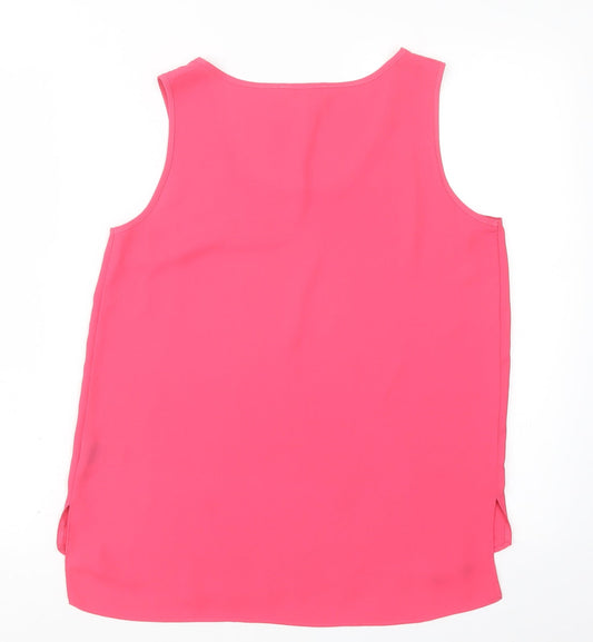 Papaya Womens Pink Basic Blouse Size 8