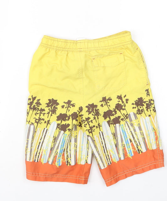 S.G Junior Boys Yellow Geometric Bermuda Shorts Size 4-5 Years - Swim Shorts