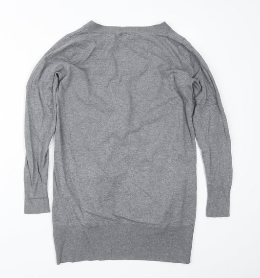 H&M Womens Grey Cardigan Jumper Size S
