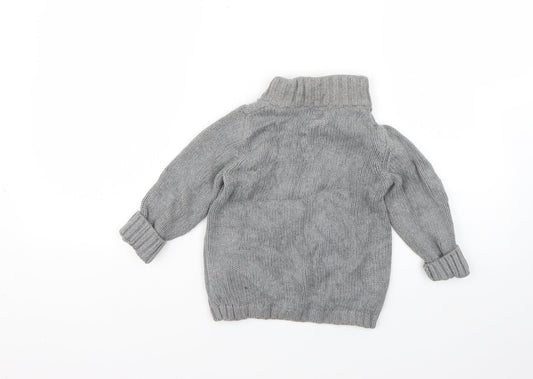 Gap Boys Grey Cardigan Jumper Size 3 Years