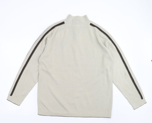 Preworn Womens Beige Knit Pullover Jumper Size L