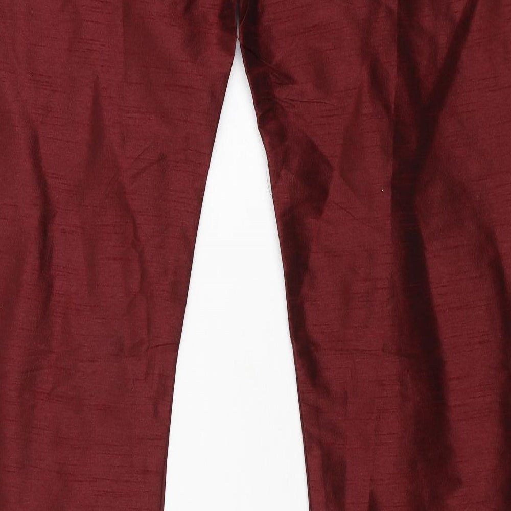 Preworn Womens Red Trousers Size 57 in L37 in