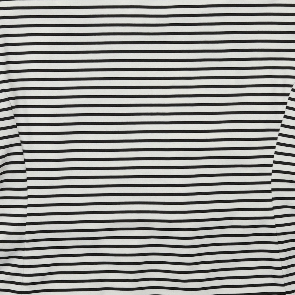 Marks and Spencer Womens White Striped Jacket Size 18