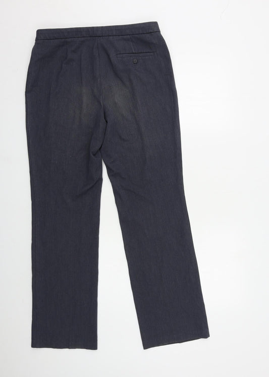 Marks and Spencer Womens Blue Trousers Size 12 L30 in