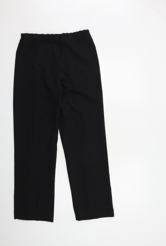 Epilogue Womens Black Trousers Size 10 L28 in