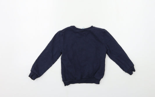 Disney Girls Blue Pullover Sweatshirt Size 4-5 Years - bambi