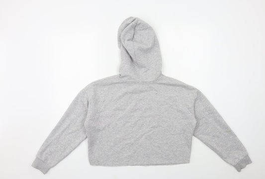 New Look Girls Grey Pullover Hoodie Size 12-13 Years