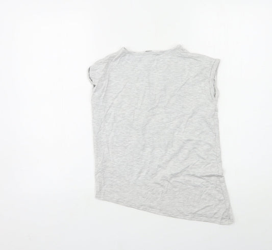 George Girls Grey Basic T-Shirt Size 7-8 Years