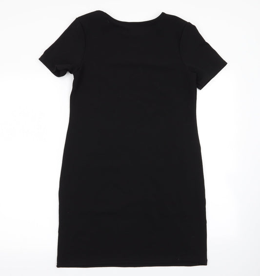 Preworn Womens Black A-Line Size 8