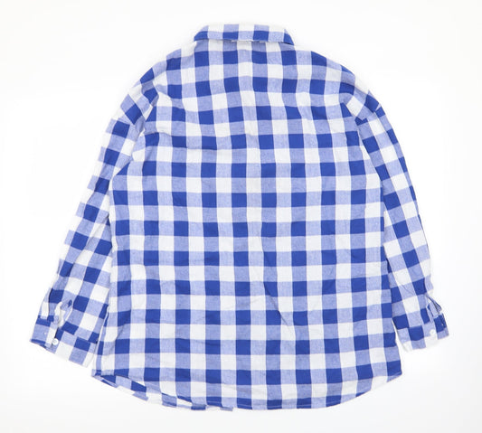 Zaful Womens Multicoloured Check Basic Button-Up Size 10