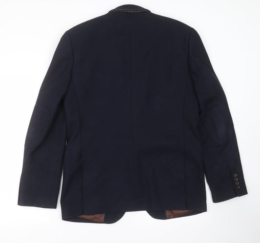 Cedar Wood State Mens Blue Jacket Suit Jacket Size M - Tailored fit