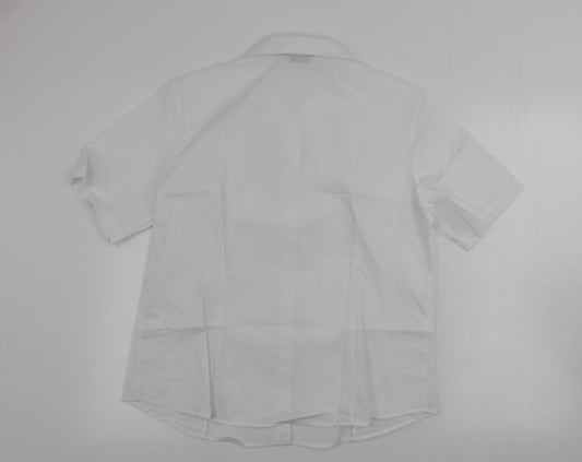 disley Womens White Basic Button-Up Size 16