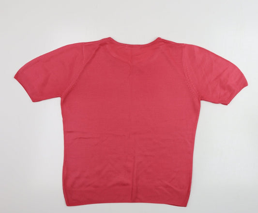Marks and Spencer Womens Pink Pullover Jumper Size 10